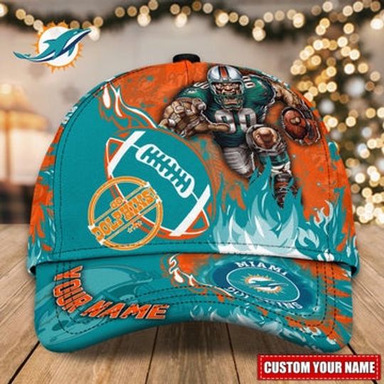 Miami Dolphins Hat Mascot Custom Name