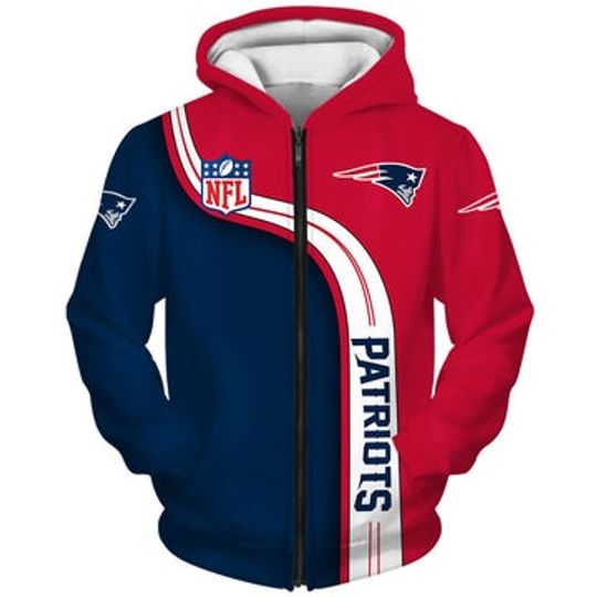 Discover New England Patriots Zip Up Hoodies, Pullover Hoodies 3D Highway Letter