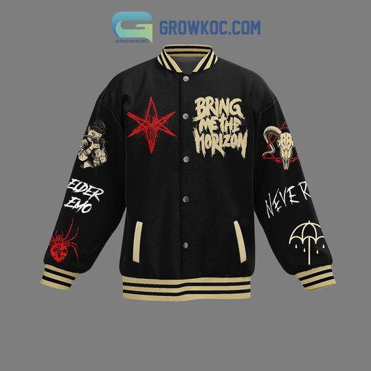 Discover Bring Me The Horizon Never Baseball Jacket