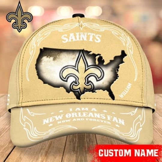 New Orleans Saints Baseball Caps Custom Name