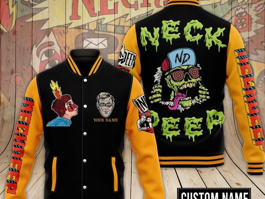 Neck Deep Fan Name Personalized Baseball Jacket