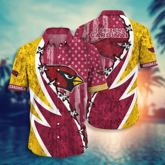 Discover Arizonna Cardinals Patriotic Surge Hawaiian, Gift For Fans, Gift For Friends