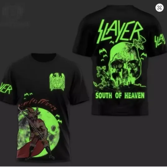 Discover Slayer Rock Band  3D Print T-shirt For Men Women