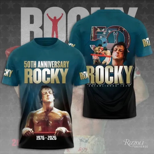Discover Rocky 50th Anniversary 3D Apparel Unisex Shirt AOP