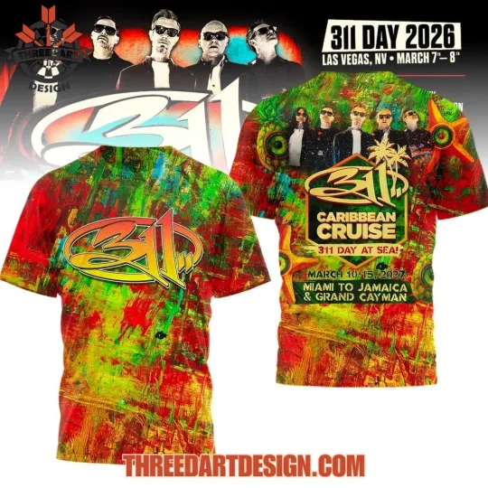 Discover Caribbean Cruise 311 Day At Sea 3D T-Shirt