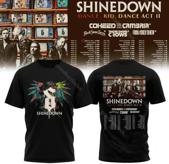 Discover shine down Dance Kid Dance Act II World Tour 3d AOP TShirt