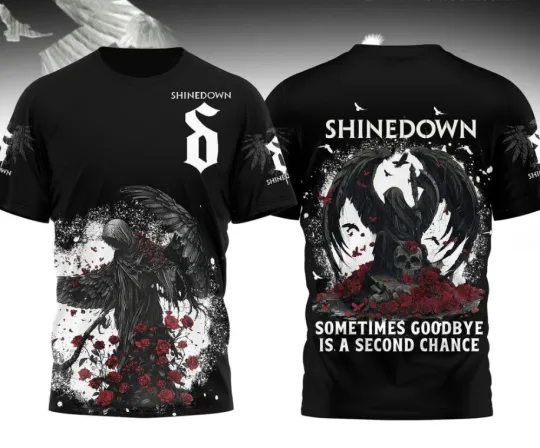 Discover shine down Second Chance 3D All over print T-Shirt
