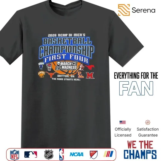 Discover 2026 NCAA Division 1 Men’s basketball Championship March Madness First 4 Shirt