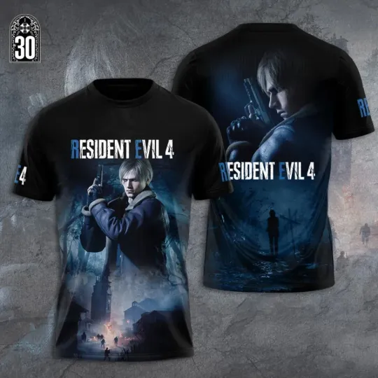 Discover Resident Evil 4 Remake x Leon Scott Kennedy 3D Apparel