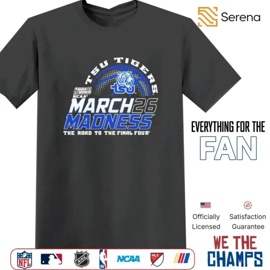 Discover Tigers 2026 NCAA Men’s basketball March Madness the road to the final four shirt