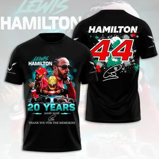 Discover L  Hamil ton 20 Years 3D Apparel