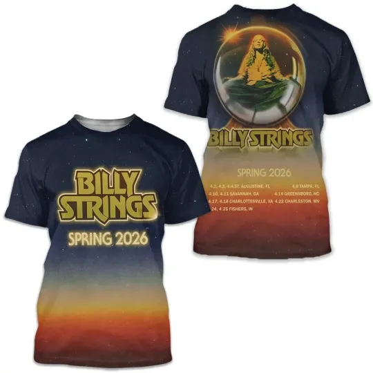 Discover Billy Stringss Spring Usa 2026 Tour Schedule 3D Shirt