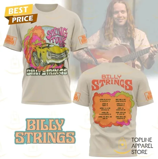 Discover Billy Stringss Spring Tour 2025 3D T-Shirt