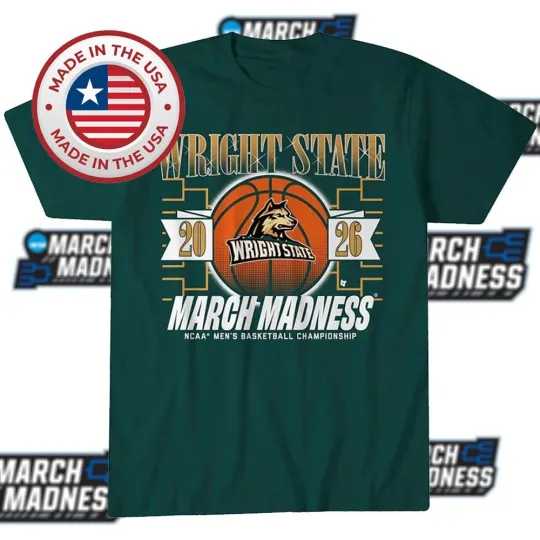 Discover Wright State Raiders Men's Basketball 2026 March Madness Unisex T-Shirt