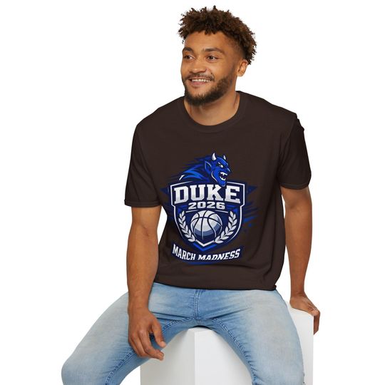Discover Duke 2026 March Madness Basketball T-Shirt | Blue Mascot Tee