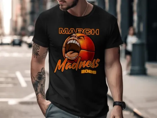 Discover March madness 2026 basketball  tshirt, screaming hoops game day tshirt