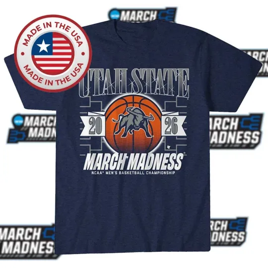 Discover Utah State Aggies Men's Basketball 2026 March Madness Unisex T-Shirt