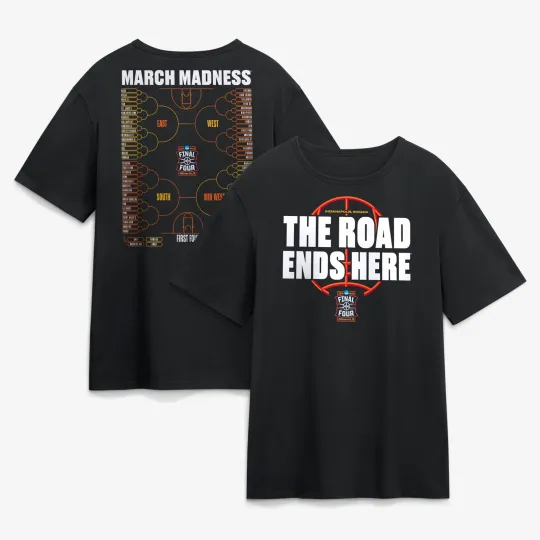 Discover Men's  Black 2026 NCAA Men's Basketball Tournament March Madness Bracket T-Shirt