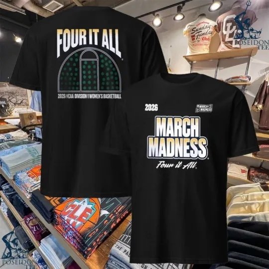 Discover NCAA Women's Basketball Tournament March Madness Catch & Shoot 2026 T-Shirt