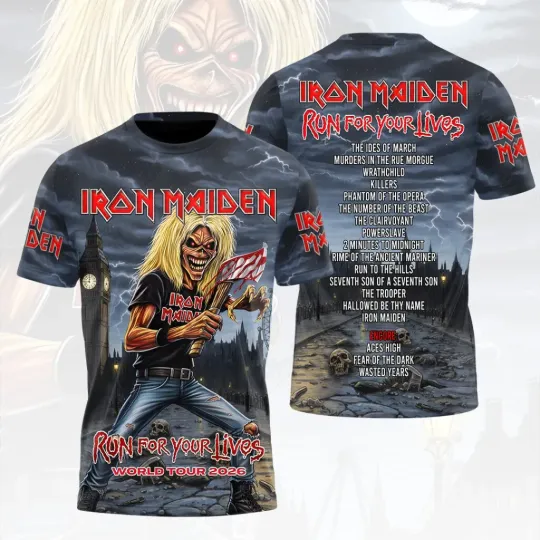 Discover I Maiden 2026 World Tour 3D Apparel