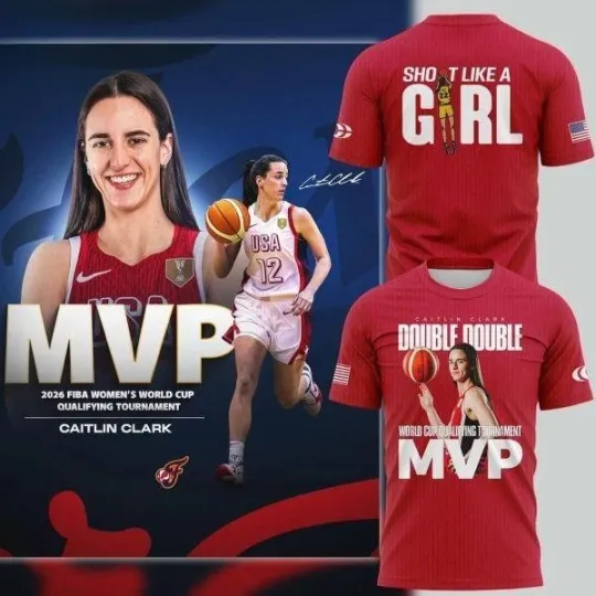 Discover Caitlin Clark MVP 2026 FIBA Women’s World Cup Qualifying Tournament  T-Shirt