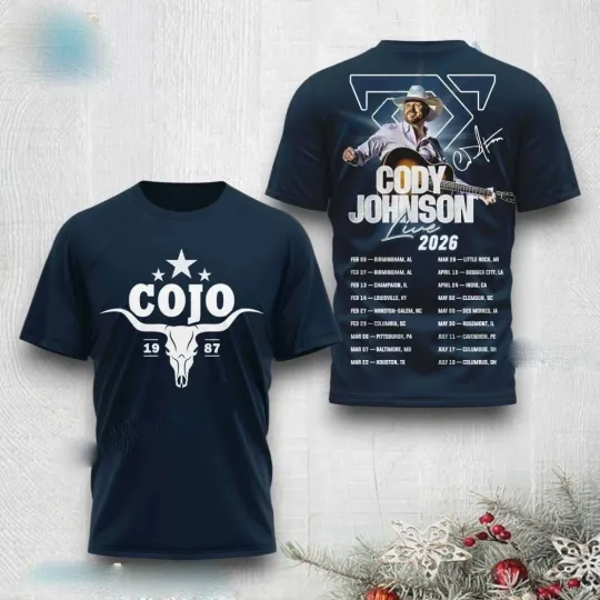 Discover Cody Johnsonn Live 2026 3D T-Shirt , Christmas Gift