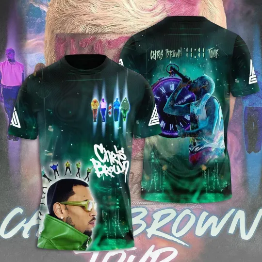 Chris Brown 11 11 Tour Gift For Fan 3D Shirt