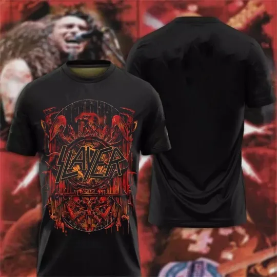 Discover Band Slayer  Metal Rock 3D Print T-shirts Men, Women Gift Fan