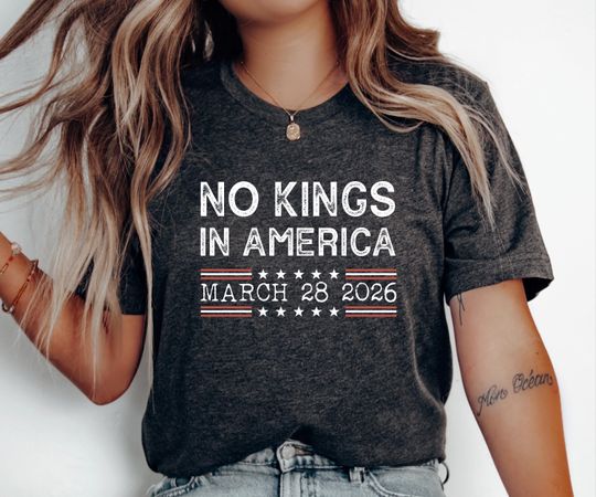 Discover No Kings 28 2026 T-Shirt, Political Protest Shirt, Activist Tee