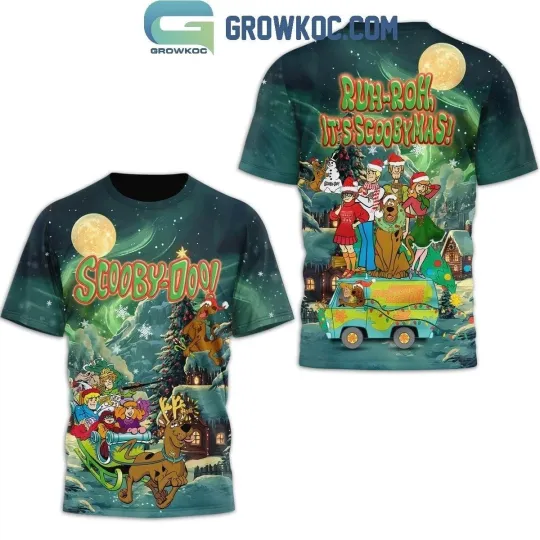 Scooby-Doo Ruh-Roh It’s Scoobymas Christmas 3D T-shirt AOP T-Shirt
