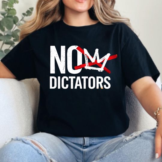 Discover No Kings in America March 28 2026 T-Shirt | Patriotic Protest Tee, No Dictators T shirt