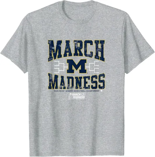 Discover Michigan Wolverines WBB 2026 March Madness T-Shirt