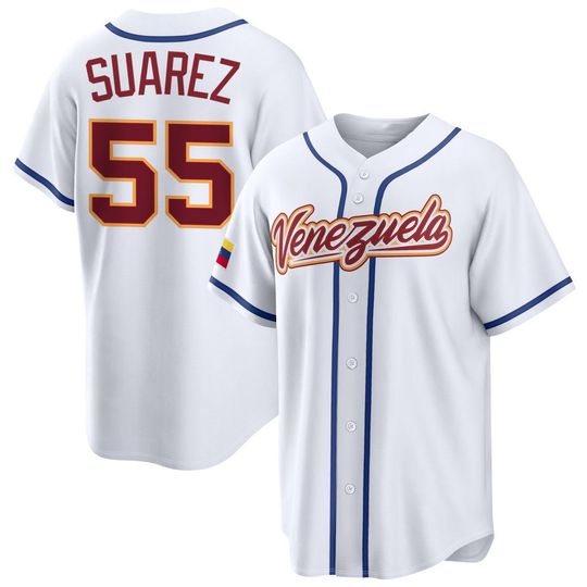 Discover Ranger Suarez Venezuela Jersey,White ,Limited Shirt Man/Youth size,Custom Jersey