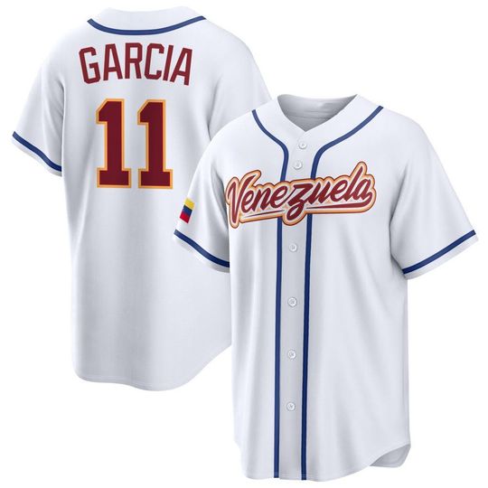 Discover Maikel Garcia Venezuela Jersey,White ,Limited Shirt Man/Youth size,Custom Jersey