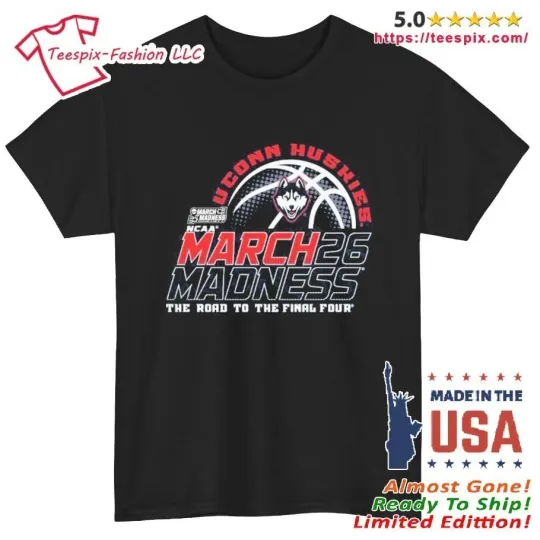 Discover Huskies Men’s Basketball 2026 March Madness Bound Shirt