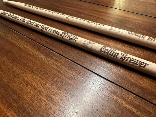 Personalized Drumsticks - Custom Engraved Drum Sticks