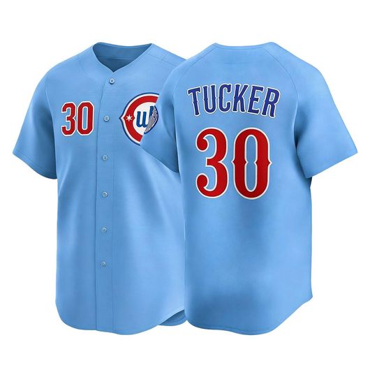 Kyle Daniel Tucker Chicago Baseball Jersey,Light Blue Alternate Limited Player Shirt Man/Youth size,Custom Jersey