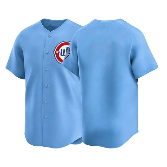 Discover Chicago Baseball Jersey,Light Blue Alternate Limited Player Shirt Man/Youth size,Custom Jersey