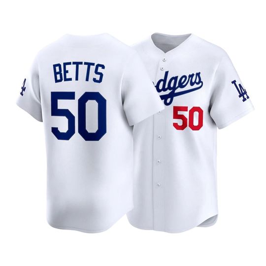 Discover Mookie Betts Los Angeles Baseball Jersey,White Home Stadium Shirt Man/Youth size,Custom Jersey