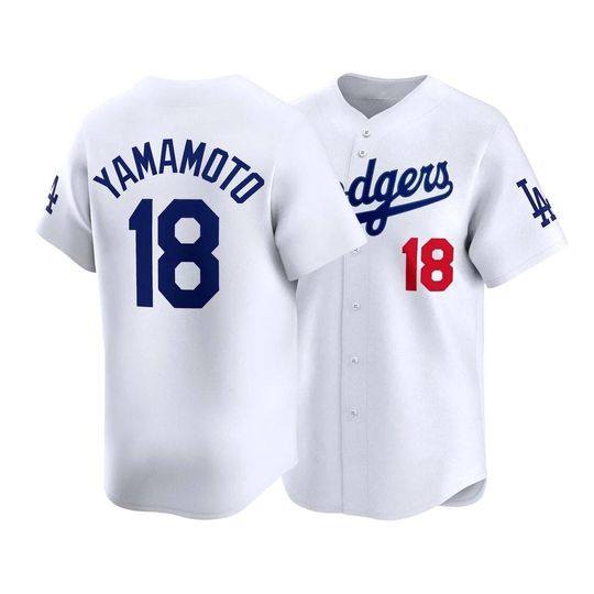 Discover Yoshinobu Yamamoto Los Angeles Baseball Jersey,White Home Stadium Shirt Man/Youth size,Custom Jersey