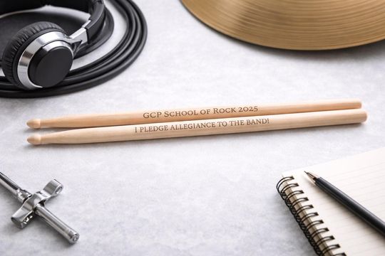 Laser engraved Drumsticks, engraved gifts, personalized gift, stocking stuffer, music, birthday gift, custom wood drumsticks
