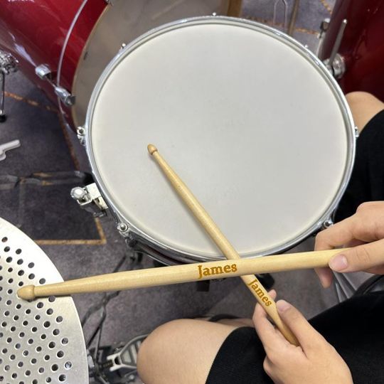 Customized Maple Kids and adults Drumsticks | Personalized Practice Sticks for Jazz, Electronic Drums