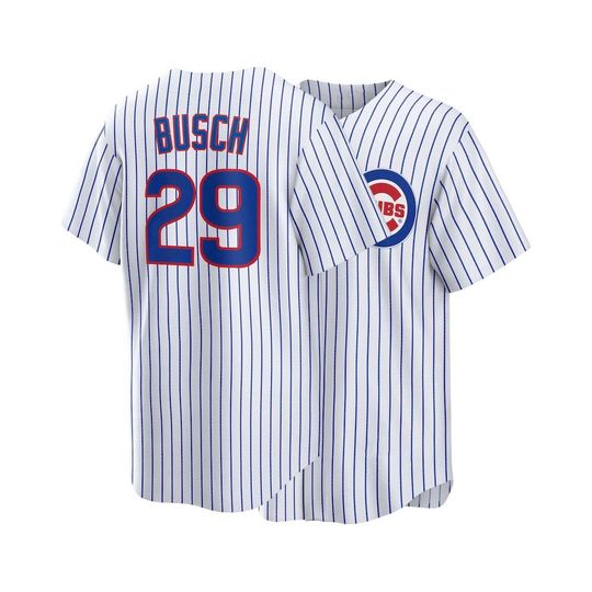 Discover Michael Busch Chicago Baseball Jersey,White Home Replica Stitched Shirt Man/Youth size,Custom Jersey