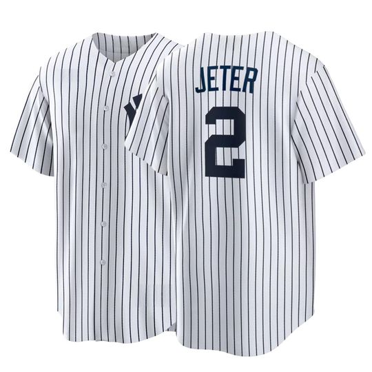 Discover Derek Jeter New York Baseball Jersey,White Home Limited Player Stitched Shirt Man/Youth size,Custom Jersey