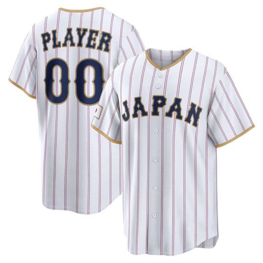 Discover Custom Japan Baseball Jersey,White ,Limited Stitched Shirt Man/Youth size,Fan Name Number Jersey