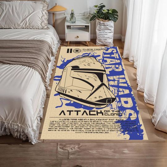 Discover Star Wars Clone Trooper Rug, Sci-Fi Gamer Room Decor