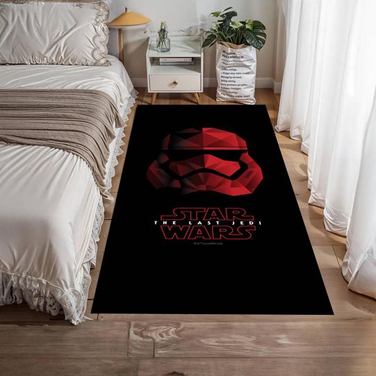 Discover Star Wars Area Rug, Dark Sci-Fi Fan Decor, Non-Slip Carpet