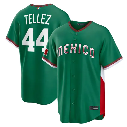 Discover Men Mexico Rowdy Tellez Green 2026 World Baseball Classic Road Stadium Jersey