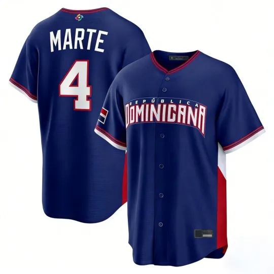 Dominican Republic Ketel Marte Royal 2026 World Baseball Classic Jersey