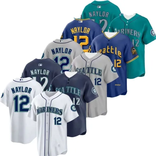 Discover Josh #12 Naylor MEN Printed Jersey White/Gray/Royal/Teal/Navy